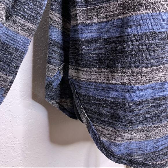 Free People blue gray scoop neck linen blend sweater size Extra Small XS - Picture 5 of 13